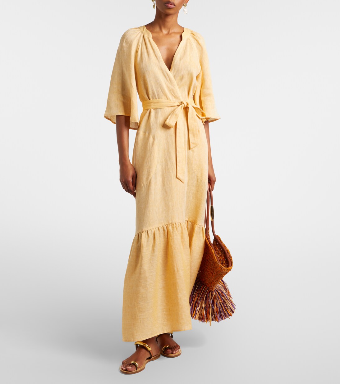 Midikleid Audacieuse aus Leinen | Eres