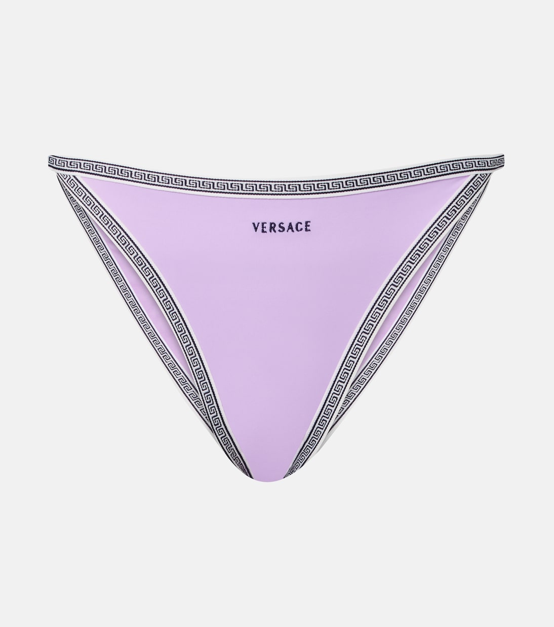Logo embroidered bikini bottoms | Versace