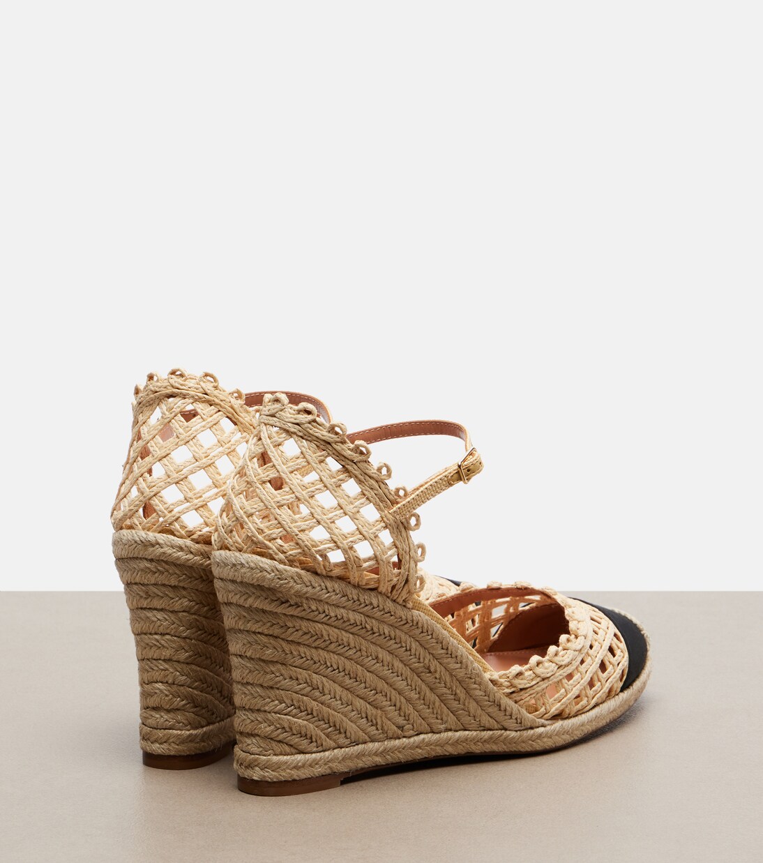 Alpargatas con cuña Sunburst de rafia | Aquazzura
