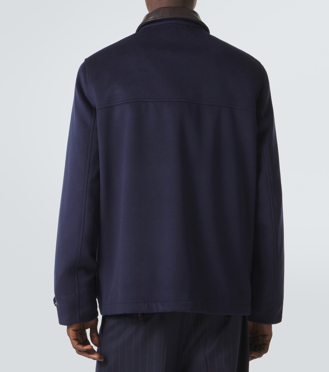 Chaqueta de lana con piel | Brunello Cucinelli