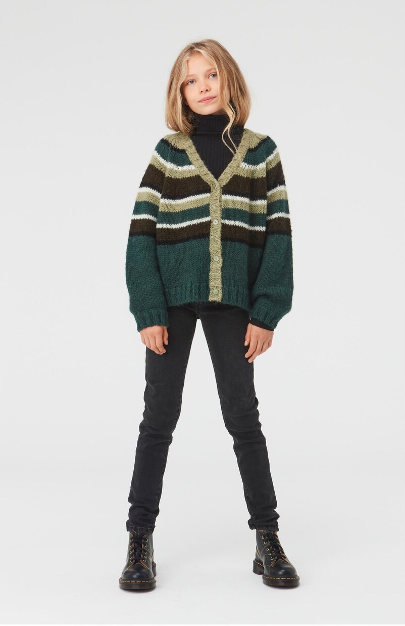 Gail striped wool-blend cardigan | Molo