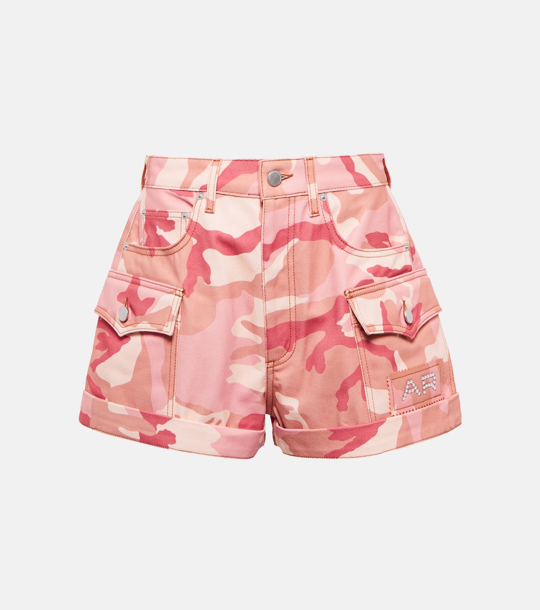 High-Rise-Jeansshorts | Alessandra Rich