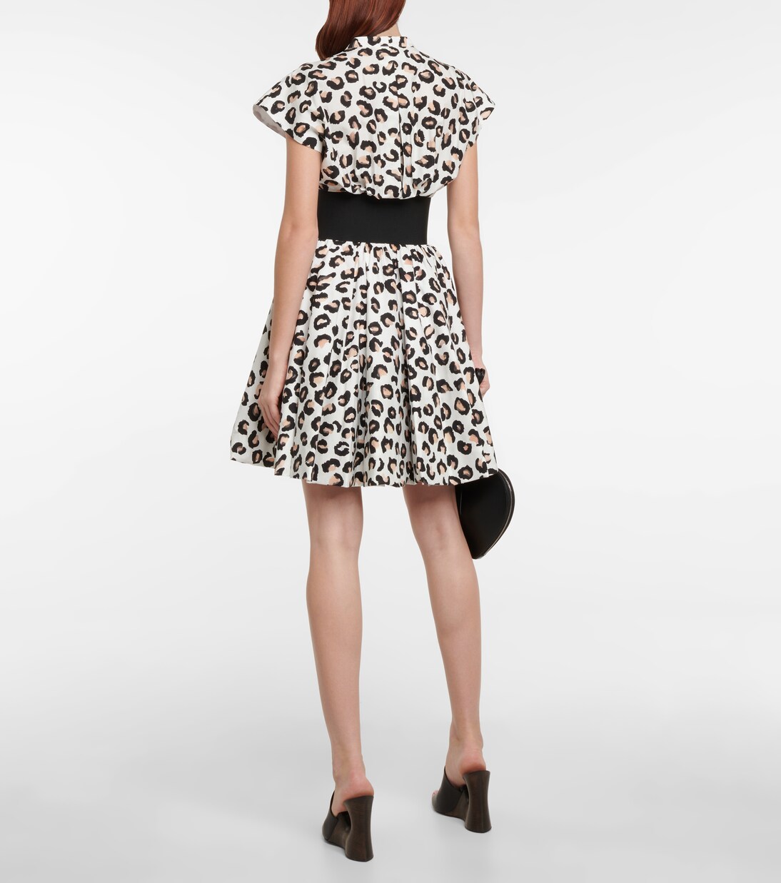 Belted printed cotton minidress | Alaïa