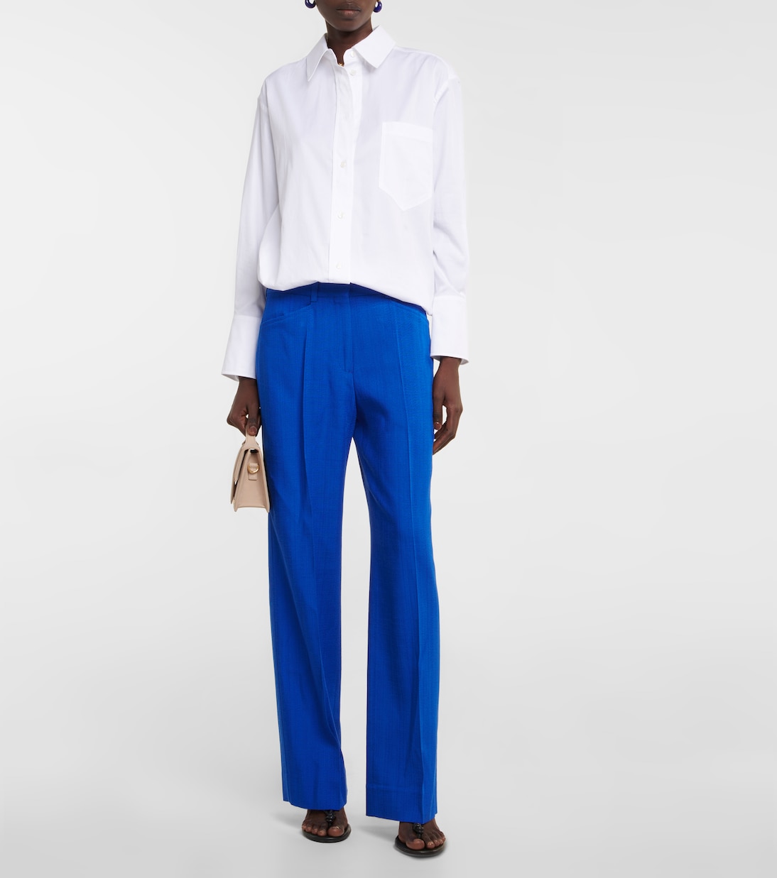 Weite High-Rise-Hose | Victoria Beckham