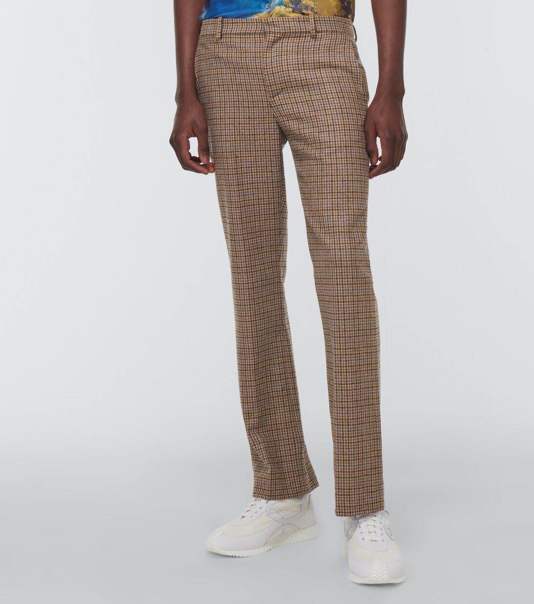 x Howl's Moving Castle checked high-rise wool pants | Loewe