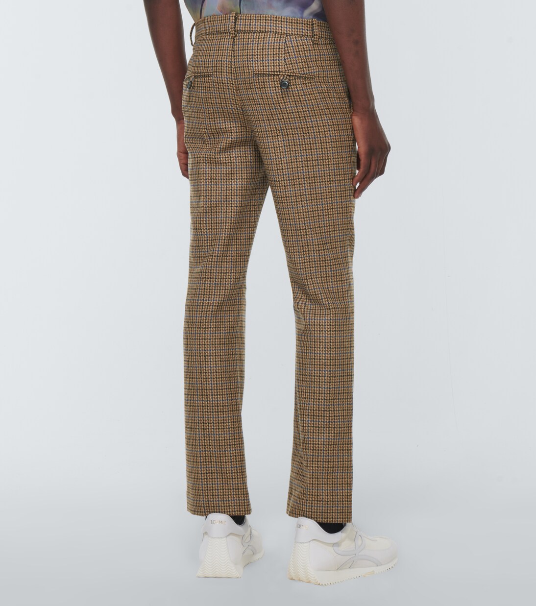 x Howl's Moving Castle checked high-rise wool pants | Loewe