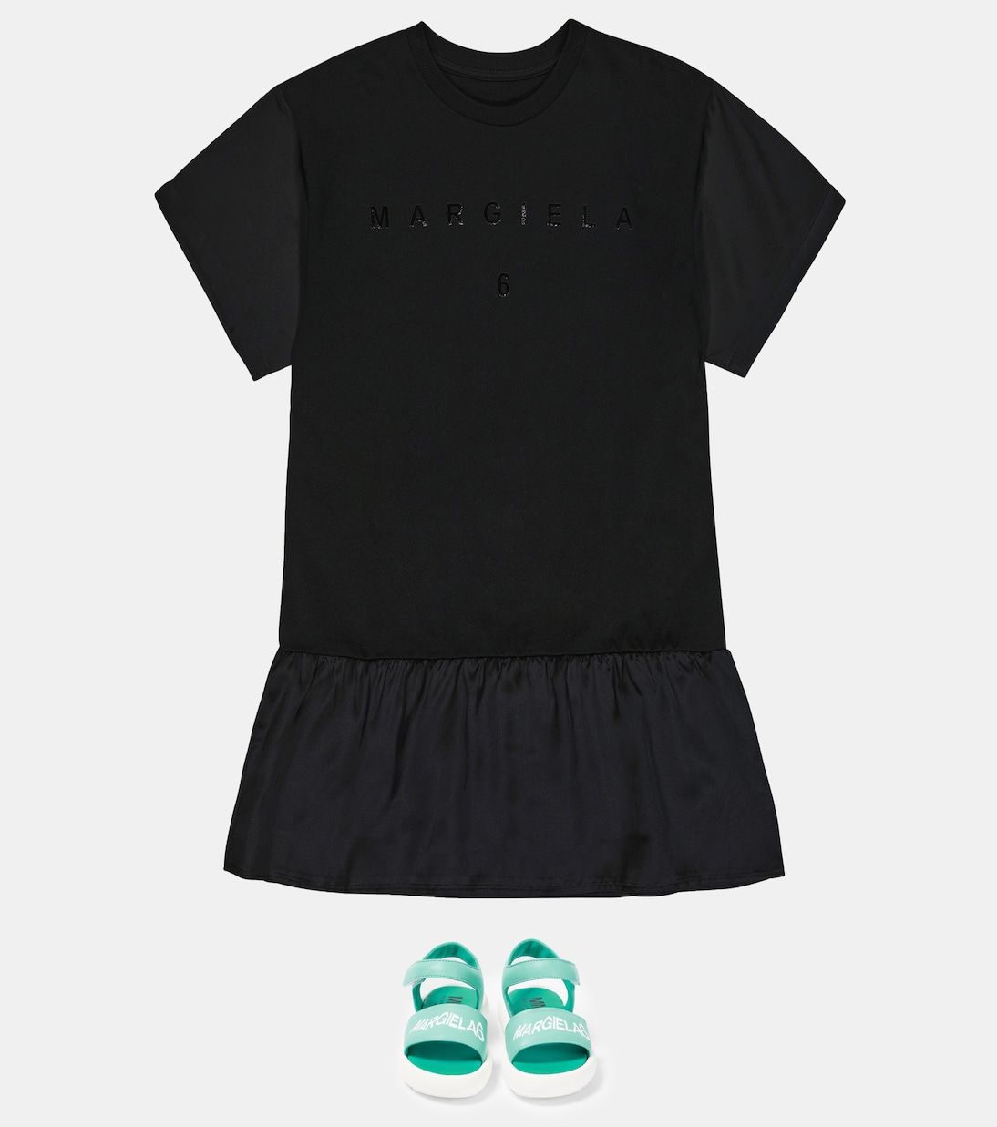 Logo leather sandals | MM6 Maison Margiela Kids