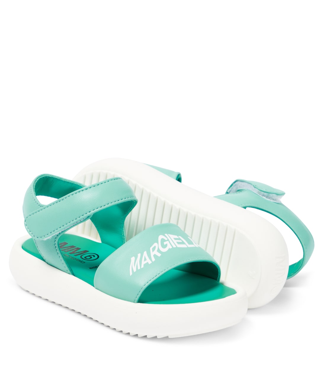 Logo leather sandals | MM6 Maison Margiela Kids