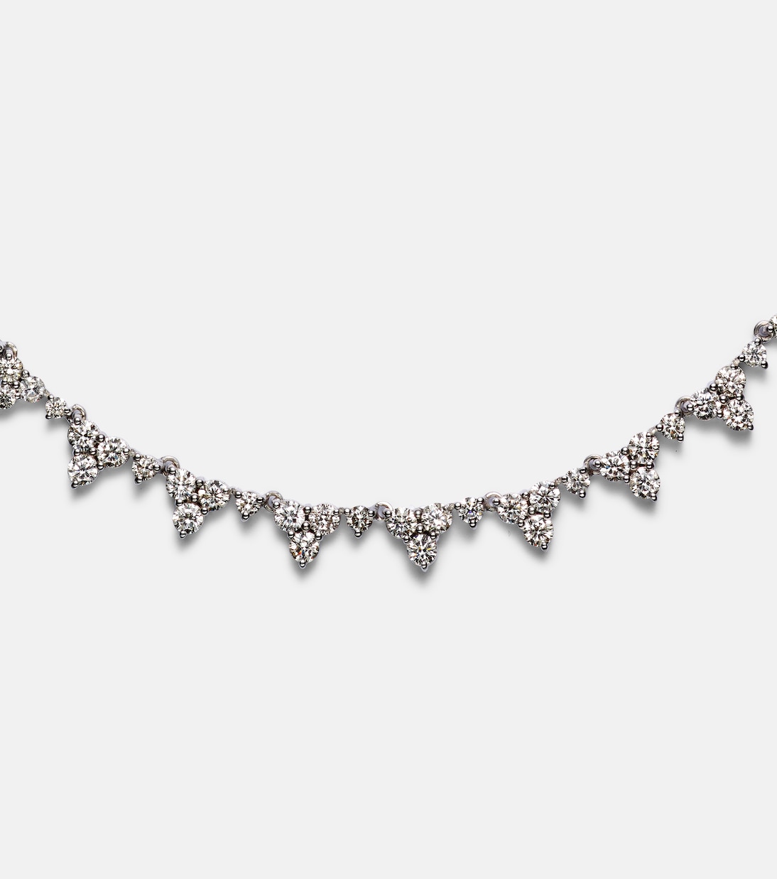 Collana Rivulet Tears in oro bianco 18kt con diamanti | Ileana Makri