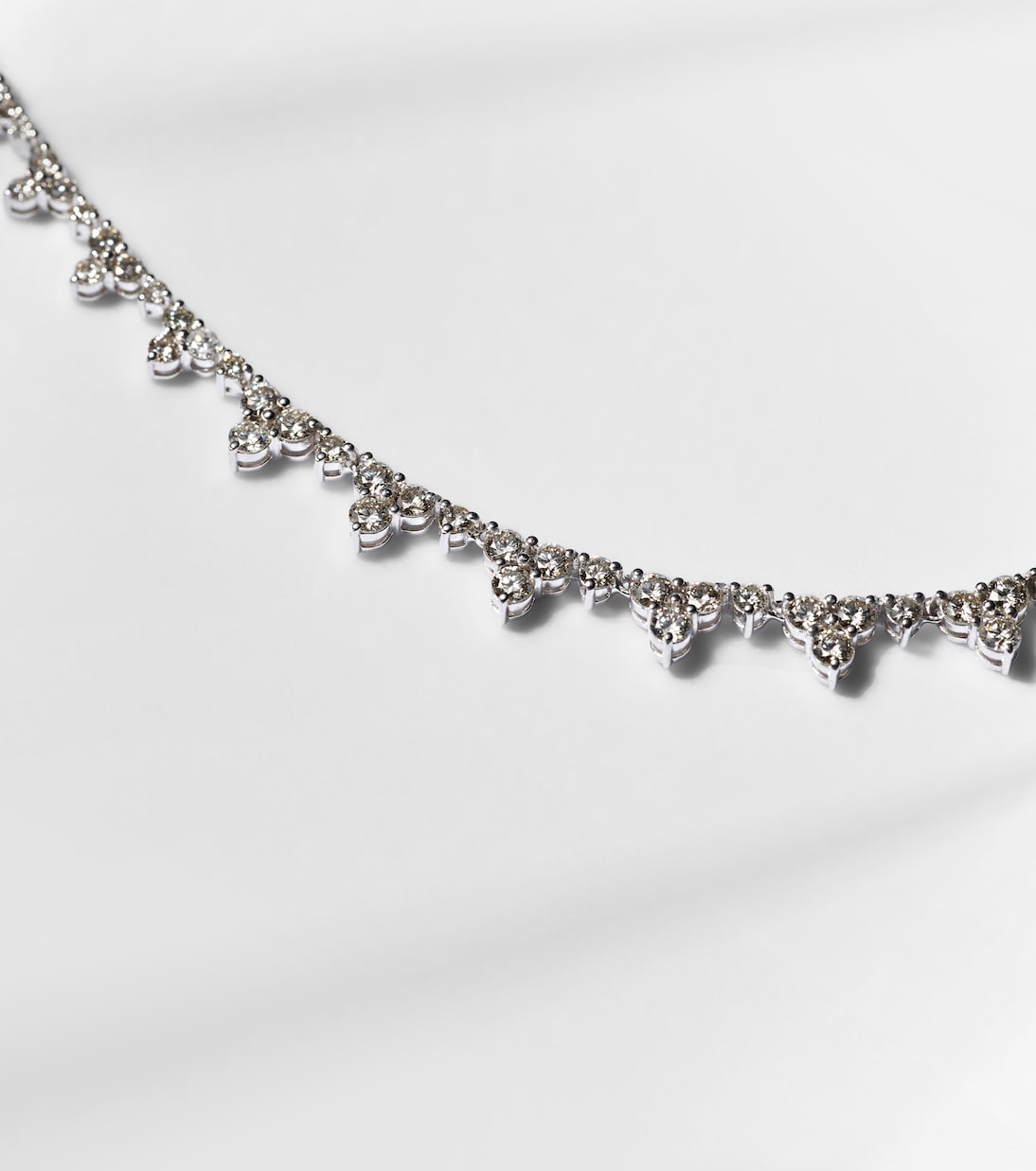 Collana Rivulet Tears in oro bianco 18kt con diamanti | Ileana Makri