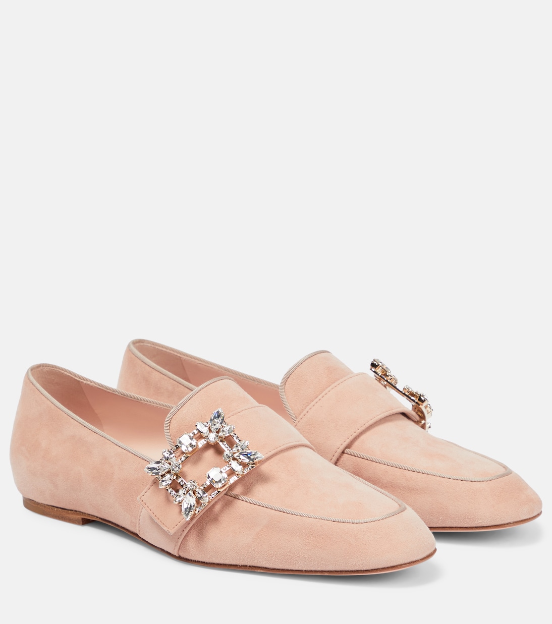 Loafers Mini Broche aus Veloursleder | Roger Vivier