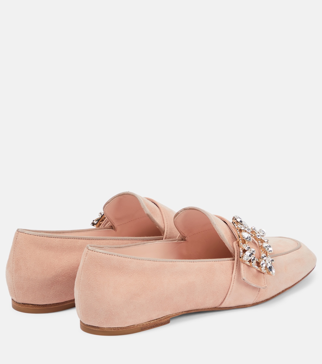 Loafers Mini Broche aus Veloursleder | Roger Vivier