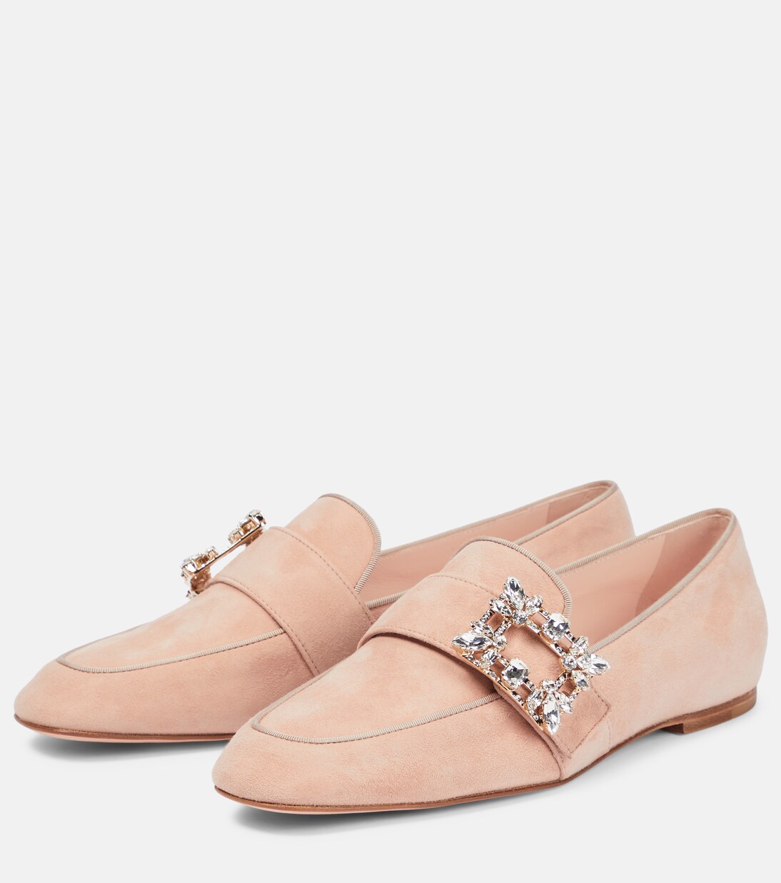Loafers Mini Broche aus Veloursleder | Roger Vivier
