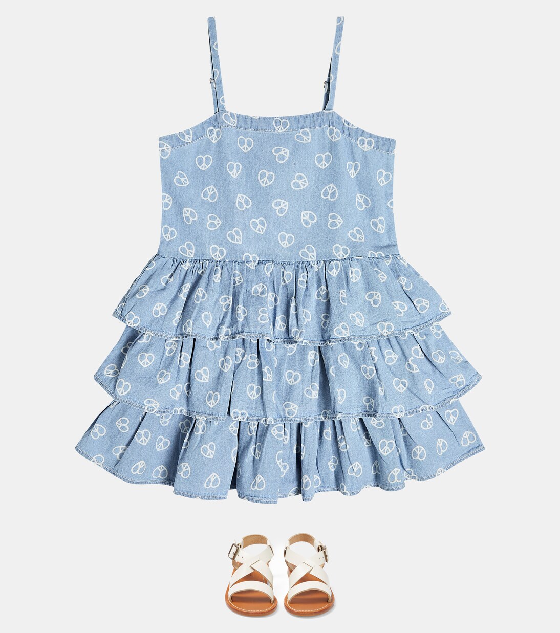 Crystal printed cotton dress | Molo