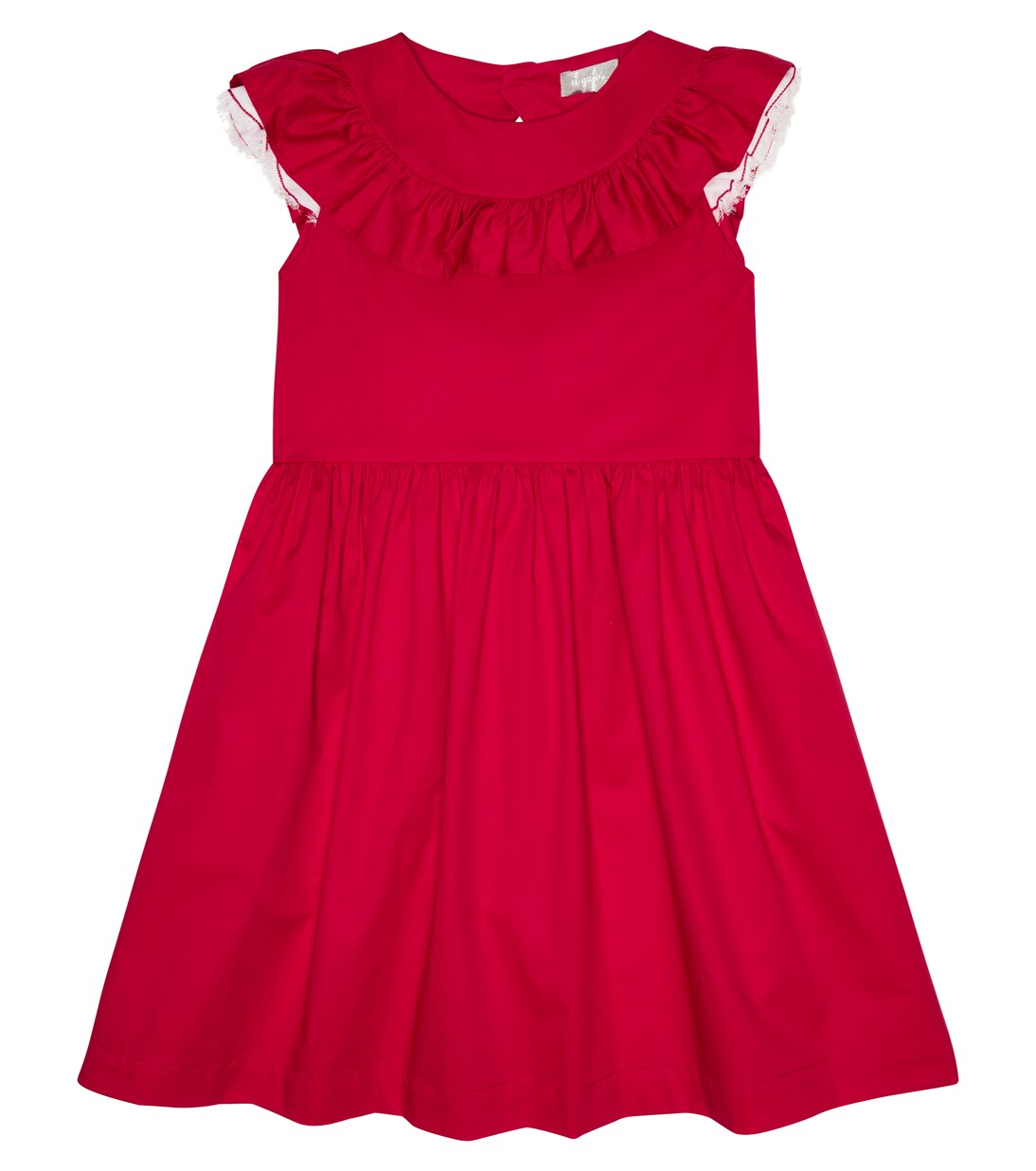 Ruffle-trimmed cotton-blend dress | Il Gufo