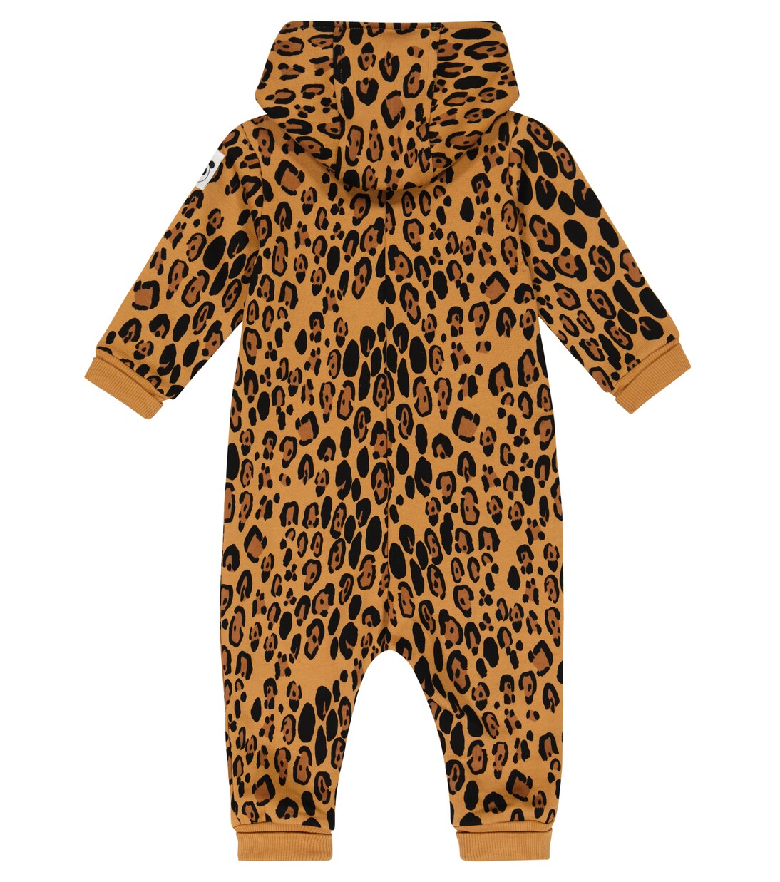 Baby leopard-print cotton onesie | Mini Rodini