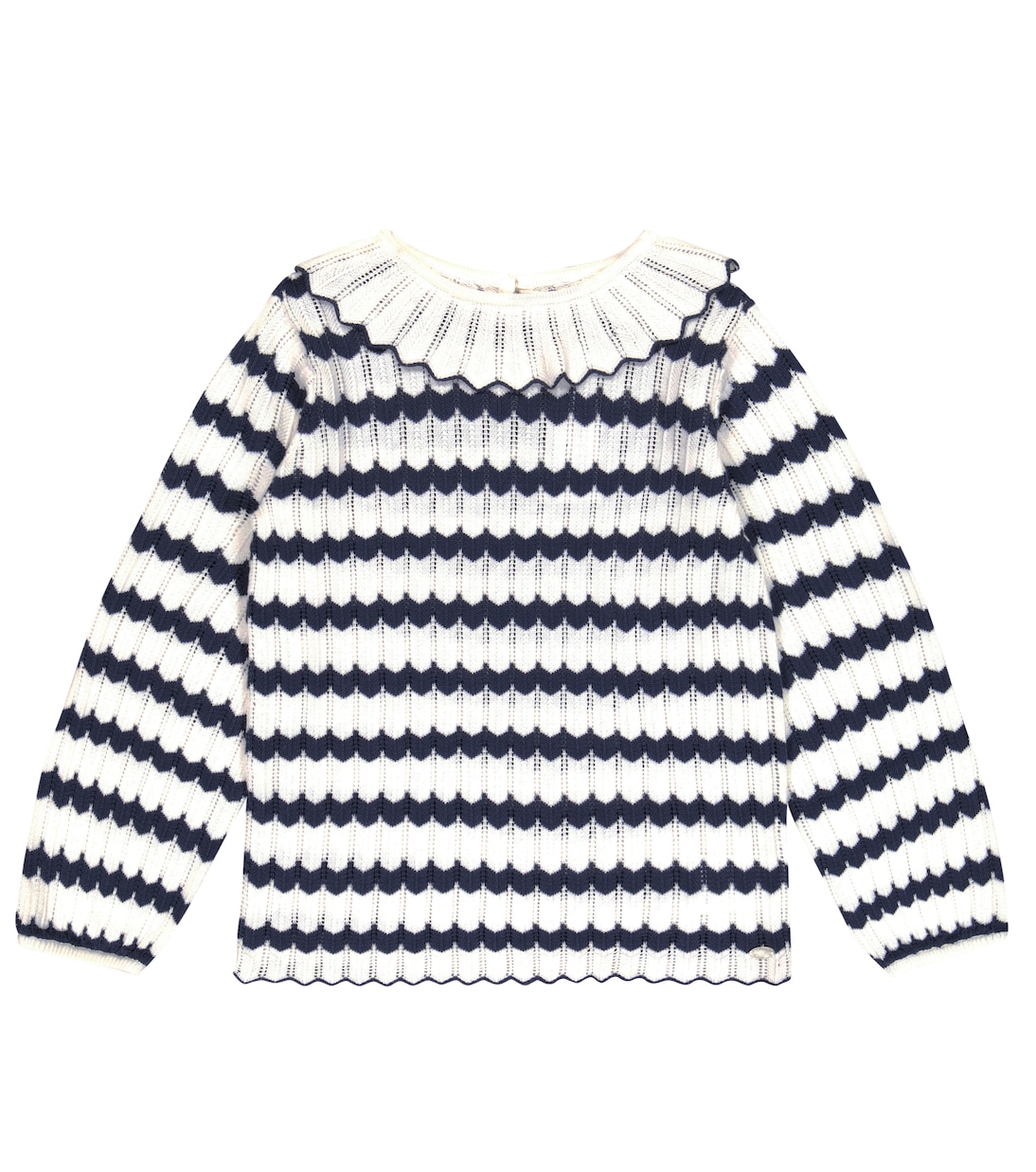 Openwork cotton sweater | Tartine et Chocolat