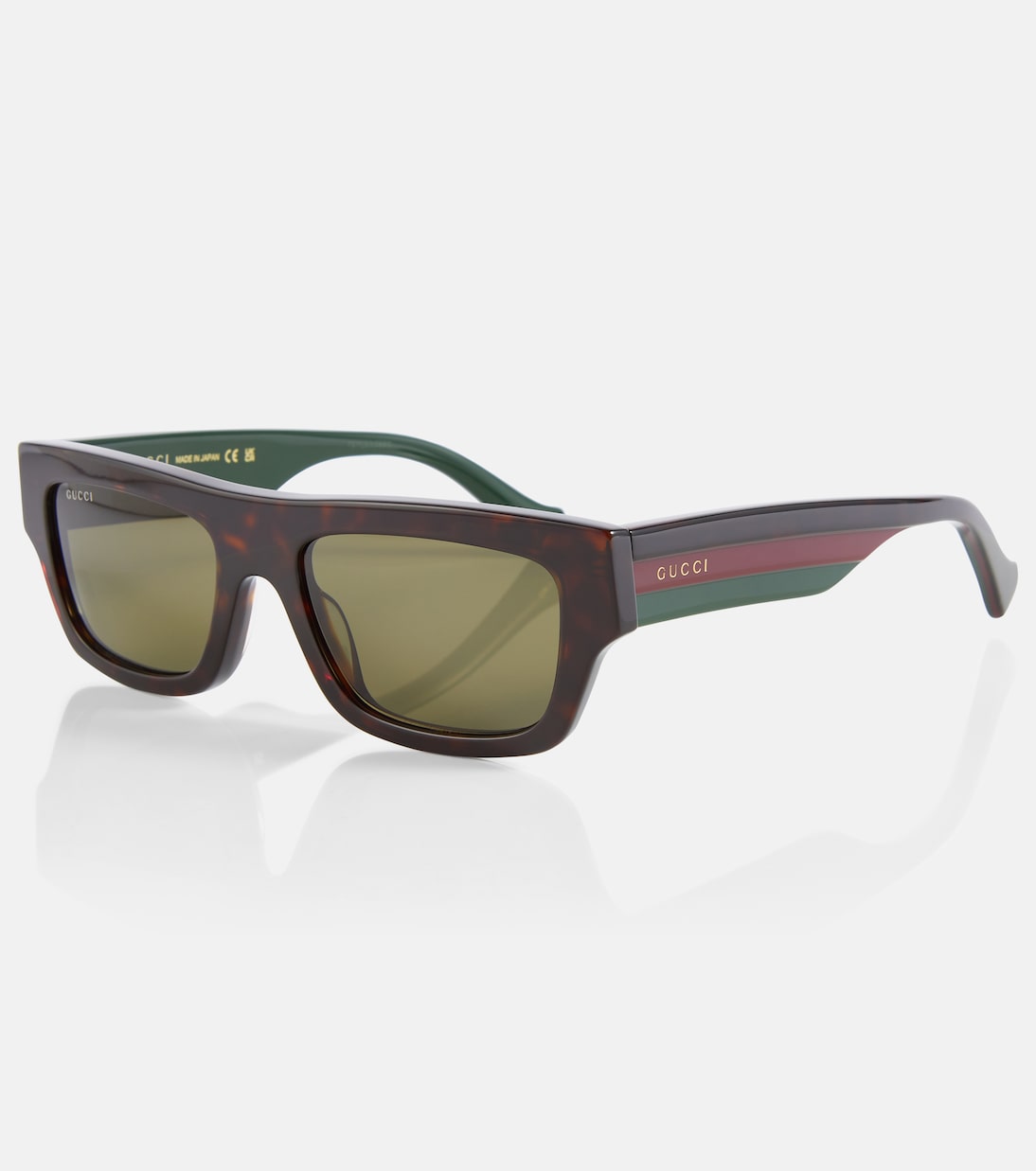 Web Stripe rectangular sunglasses | Gucci