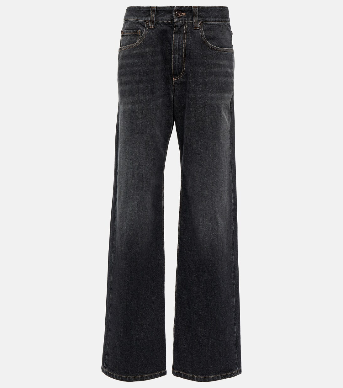 Embellished wide-leg jeans | Brunello Cucinelli