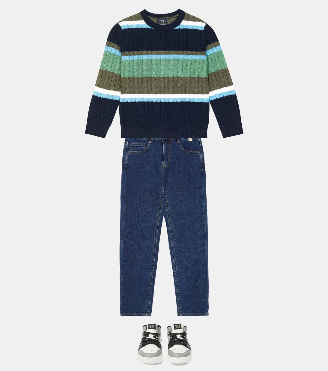 Mid-rise jeans straight jeans | Il Gufo