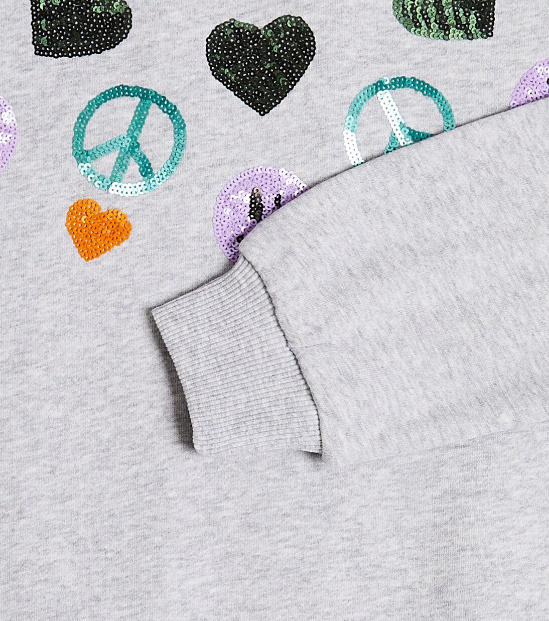 Maxi sequined cotton sweatshirt | Molo