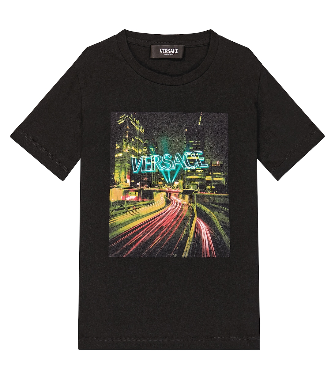 Printed cotton jersey T-shirt | Versace Kids
