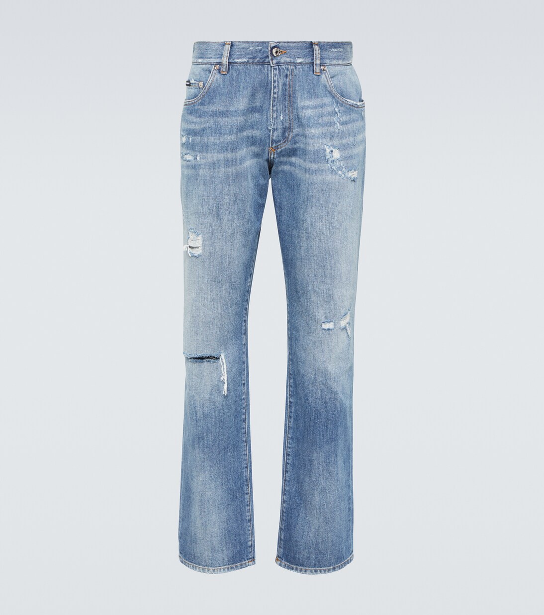 Distressed Straight Jeans | Dolce&Gabbana