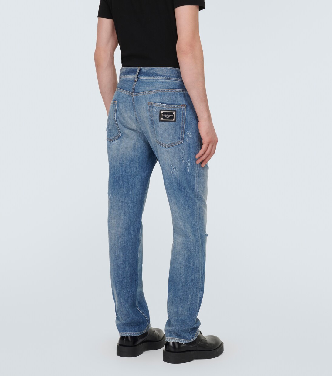 Distressed Straight Jeans | Dolce&Gabbana