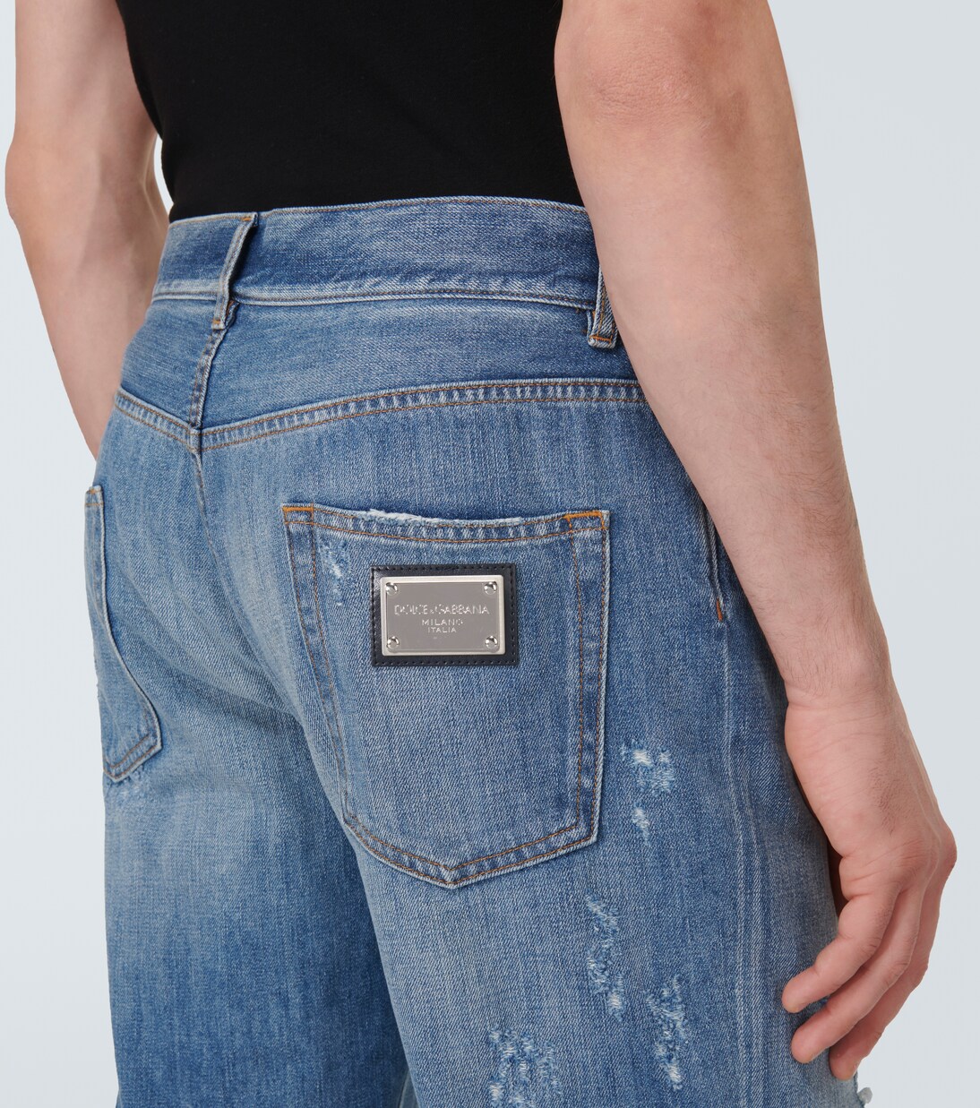 Distressed Straight Jeans | Dolce&Gabbana