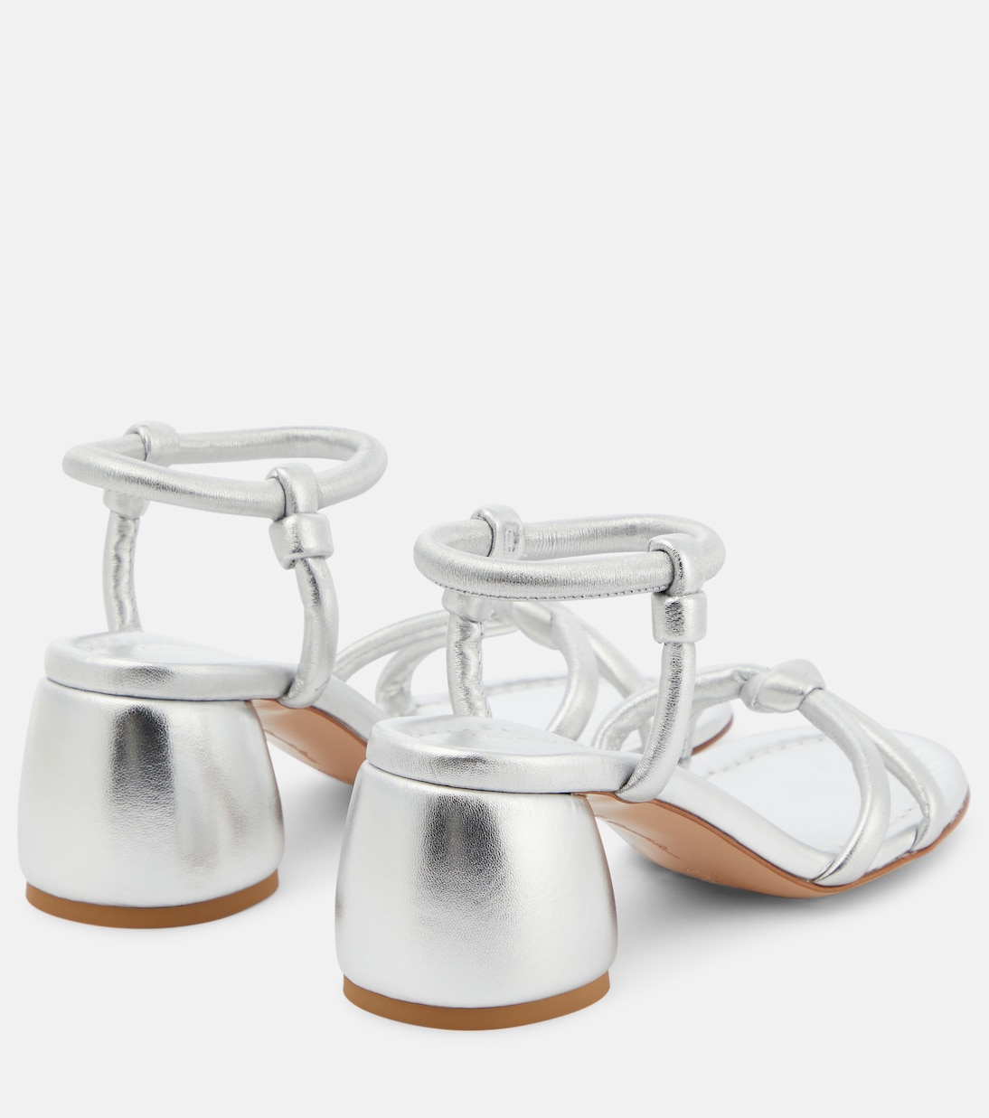 Sandalen Cassis aus Metallic-Leder | Gianvito Rossi