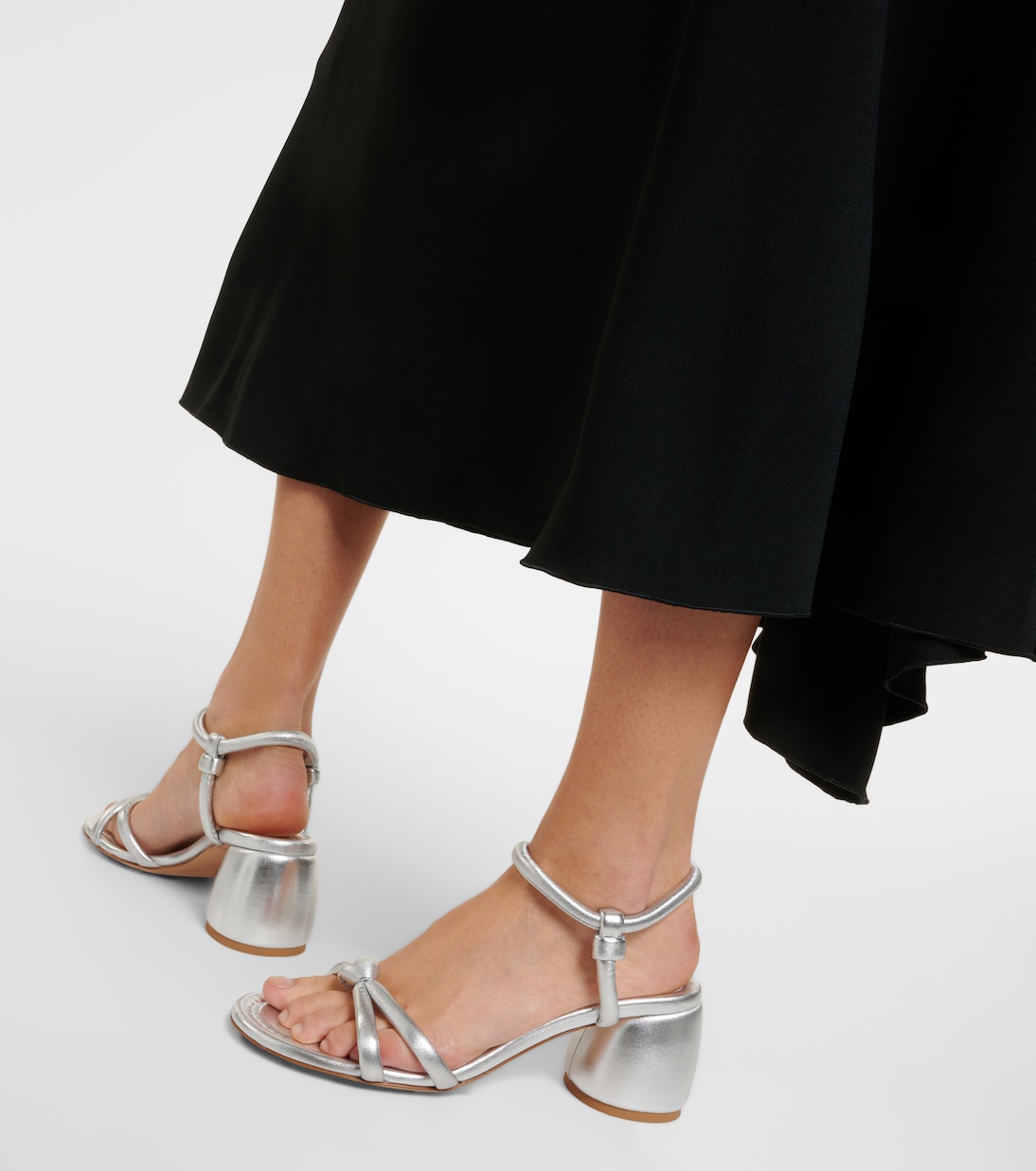 Sandalen Cassis aus Metallic-Leder | Gianvito Rossi