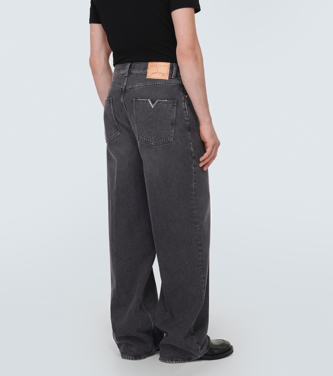 High-Rise Wide-Leg Jeans | Valentino