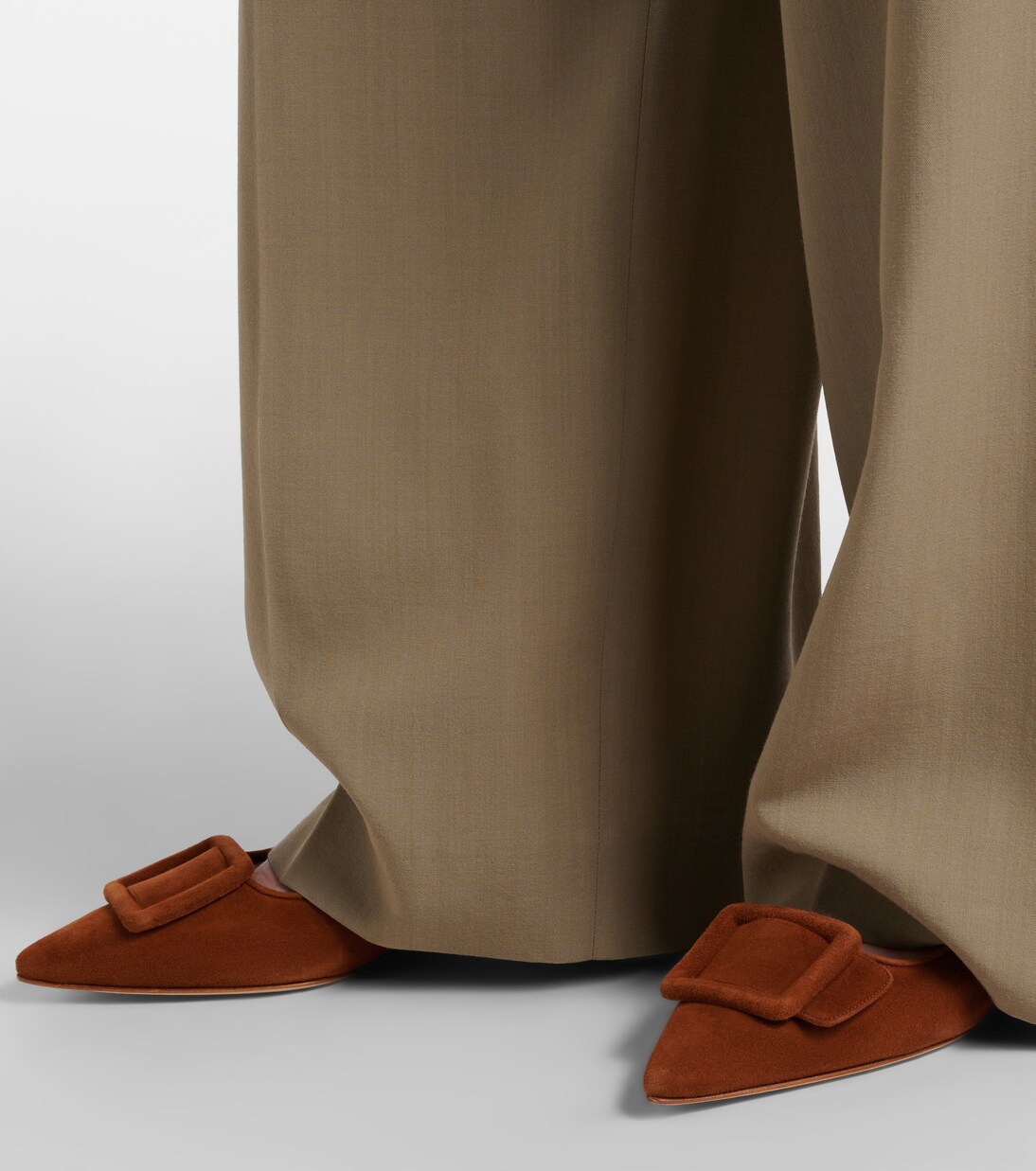 Maysale suede ballet flats | Manolo Blahnik