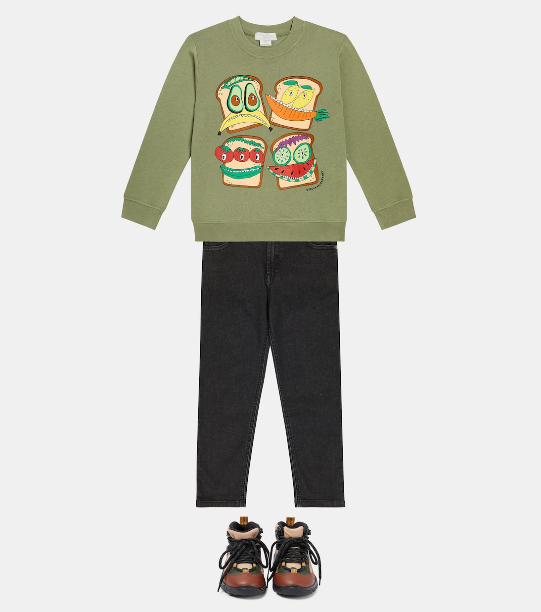 Printed cotton sweatshirt | Stella McCartney Kids