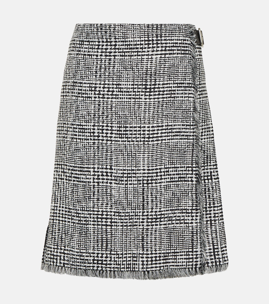 Houndstooth high-rise wrap skirt | Burberry