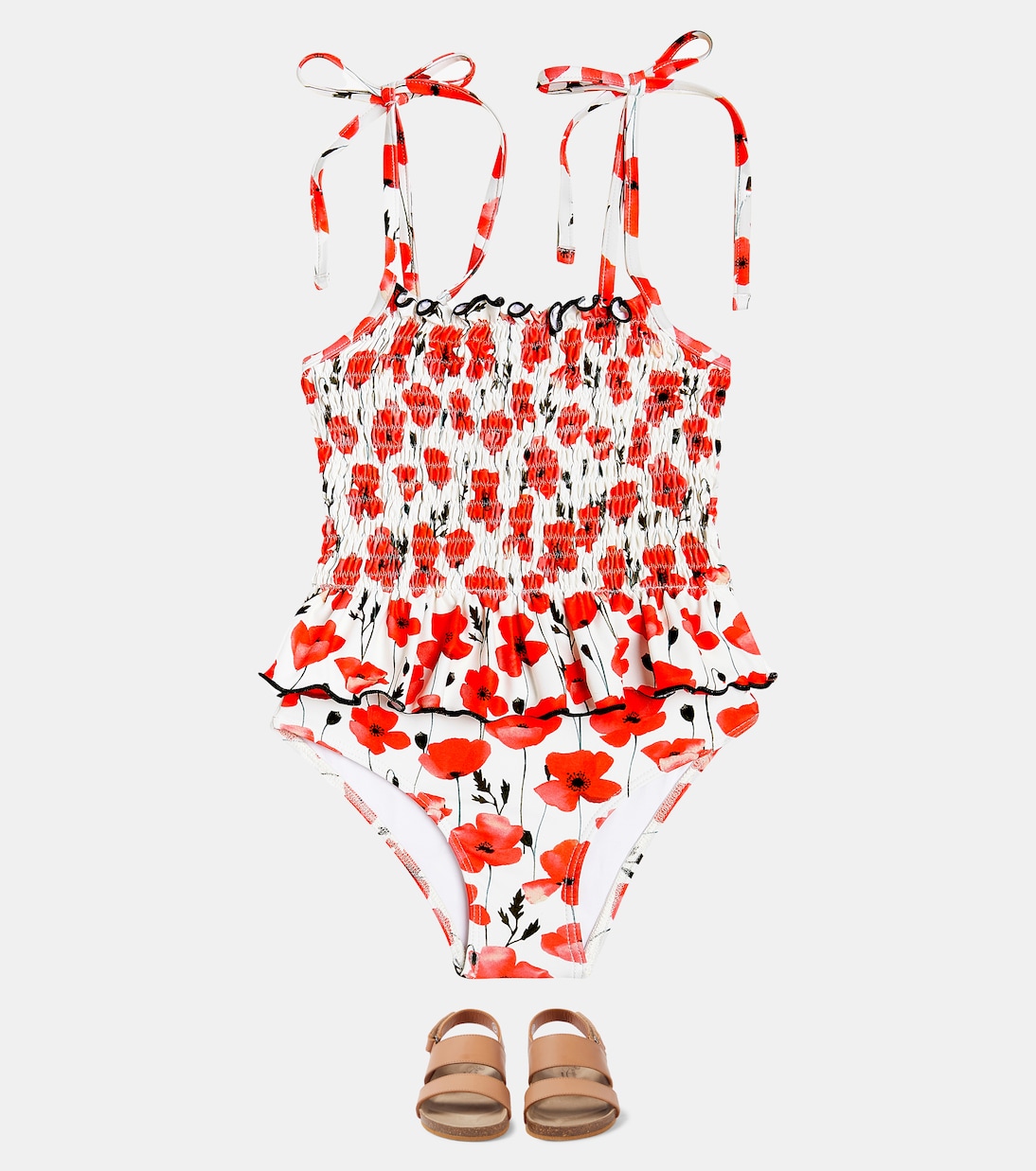  Valencia floral smocked swimsuit | Suncracy
