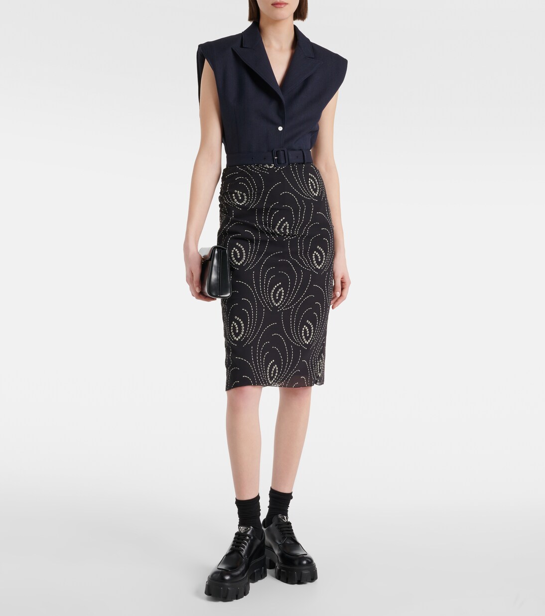 Oversize-Weste aus Schurwolle | Prada