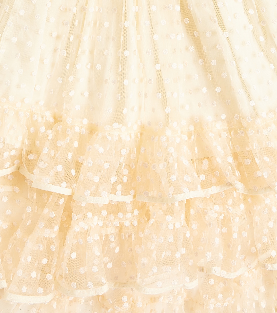 Embroidered ruffled tulle dress | Petite Amalie  