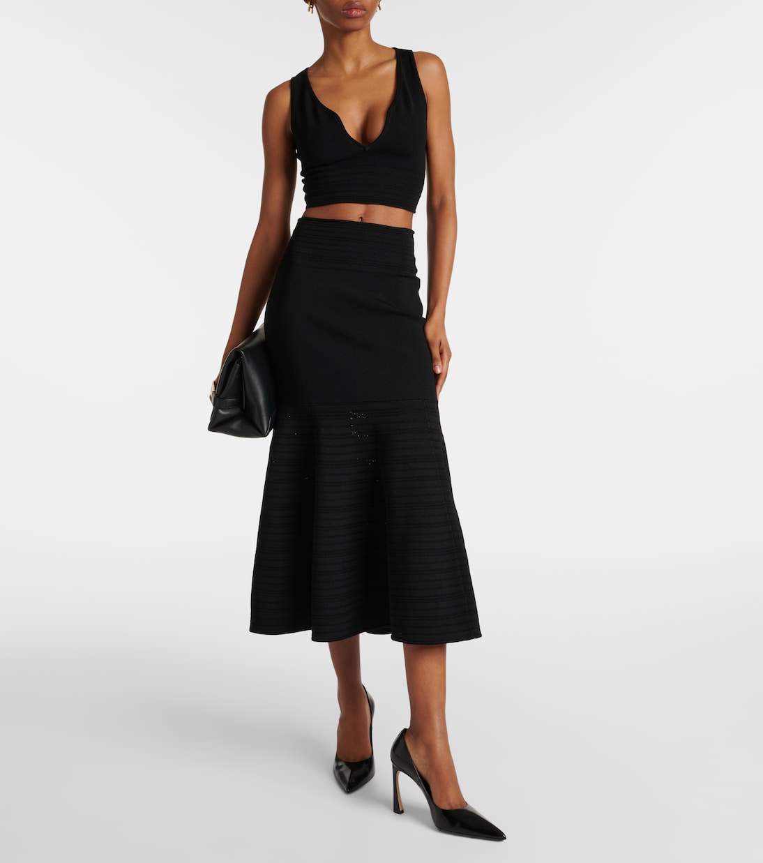 Midirock aus Strick | Victoria Beckham