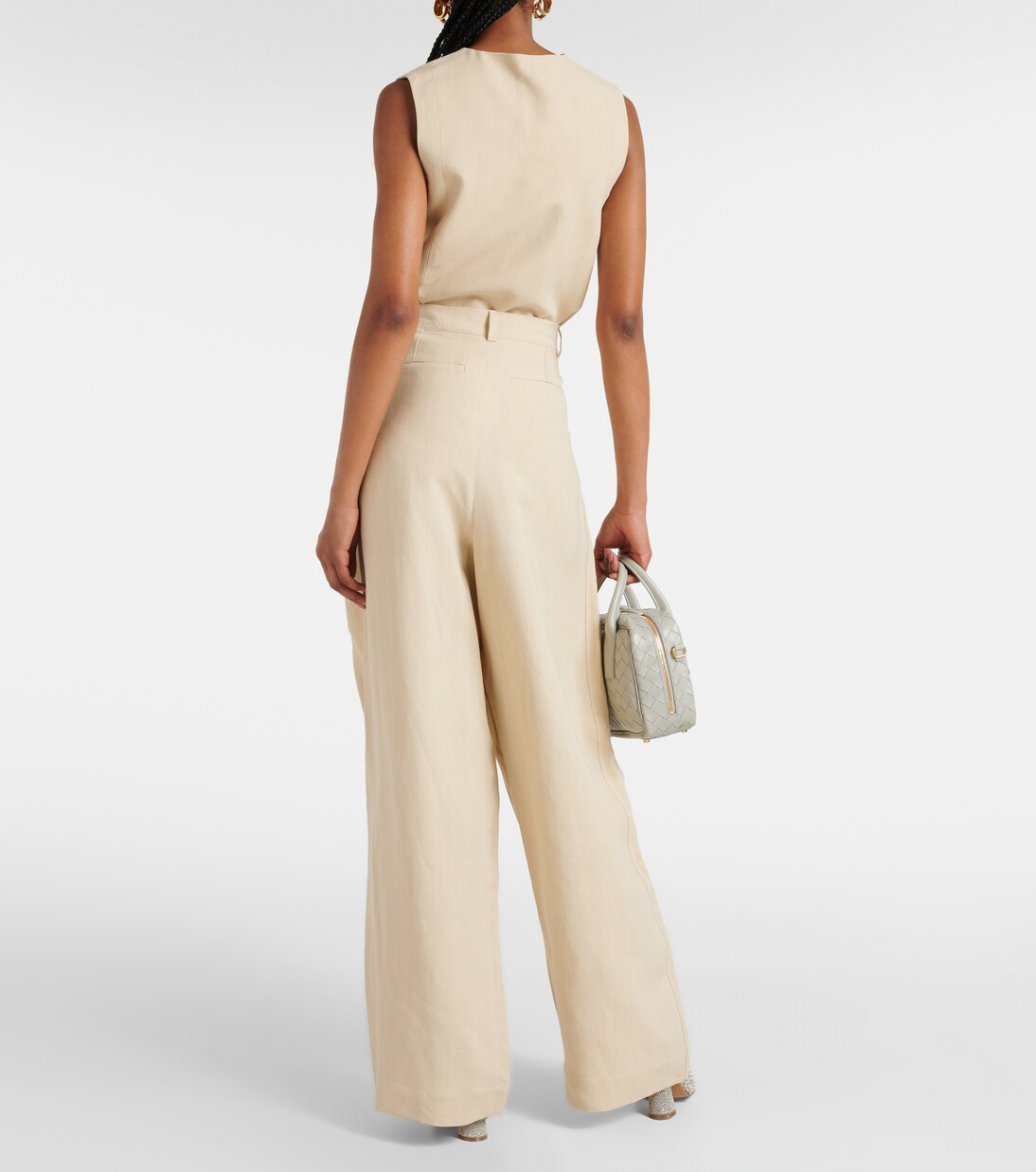 Pantalon ample Piper à taille haute | The Frankie Shop