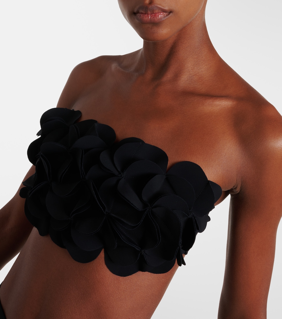 Tess ruffled bandeau bikini top | Karla Colletto