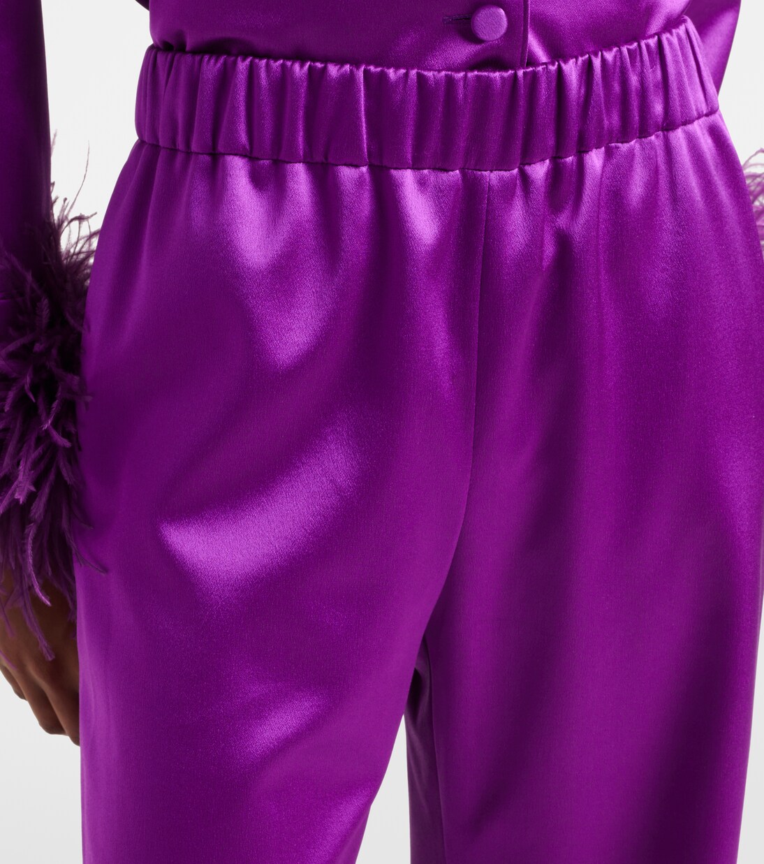 Weite Hose aus Seidensatin | Valentino