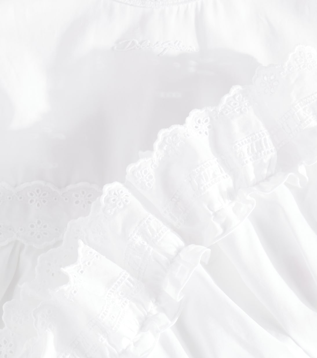 Bébé – Robe en coton à broderies anglaises | Dolce&Gabbana Kids