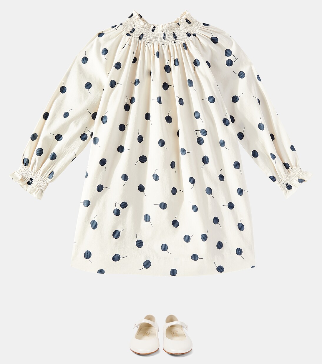 Robe Fleur imprimée en coton | Bonpoint