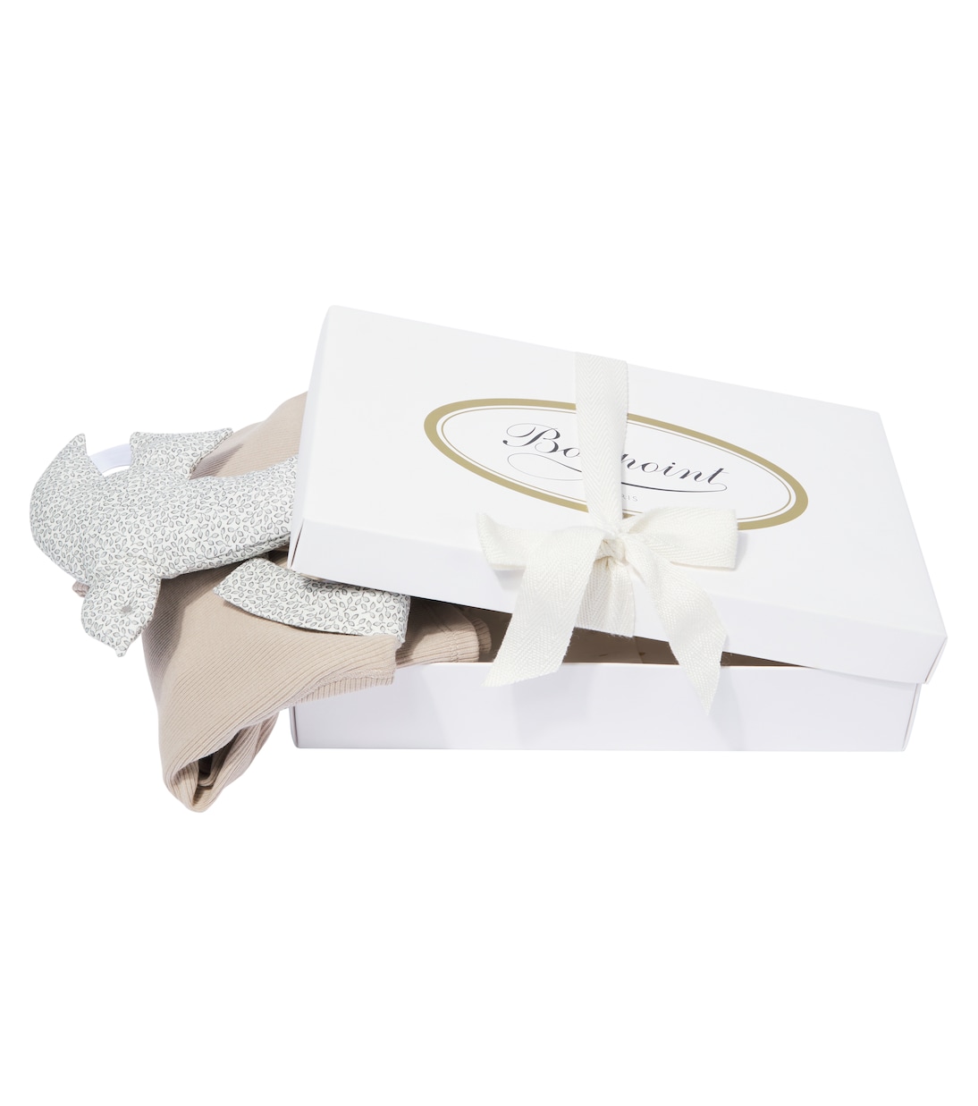 Bébé – Set top, pantalon et peluche Denice en coton | Bonpoint