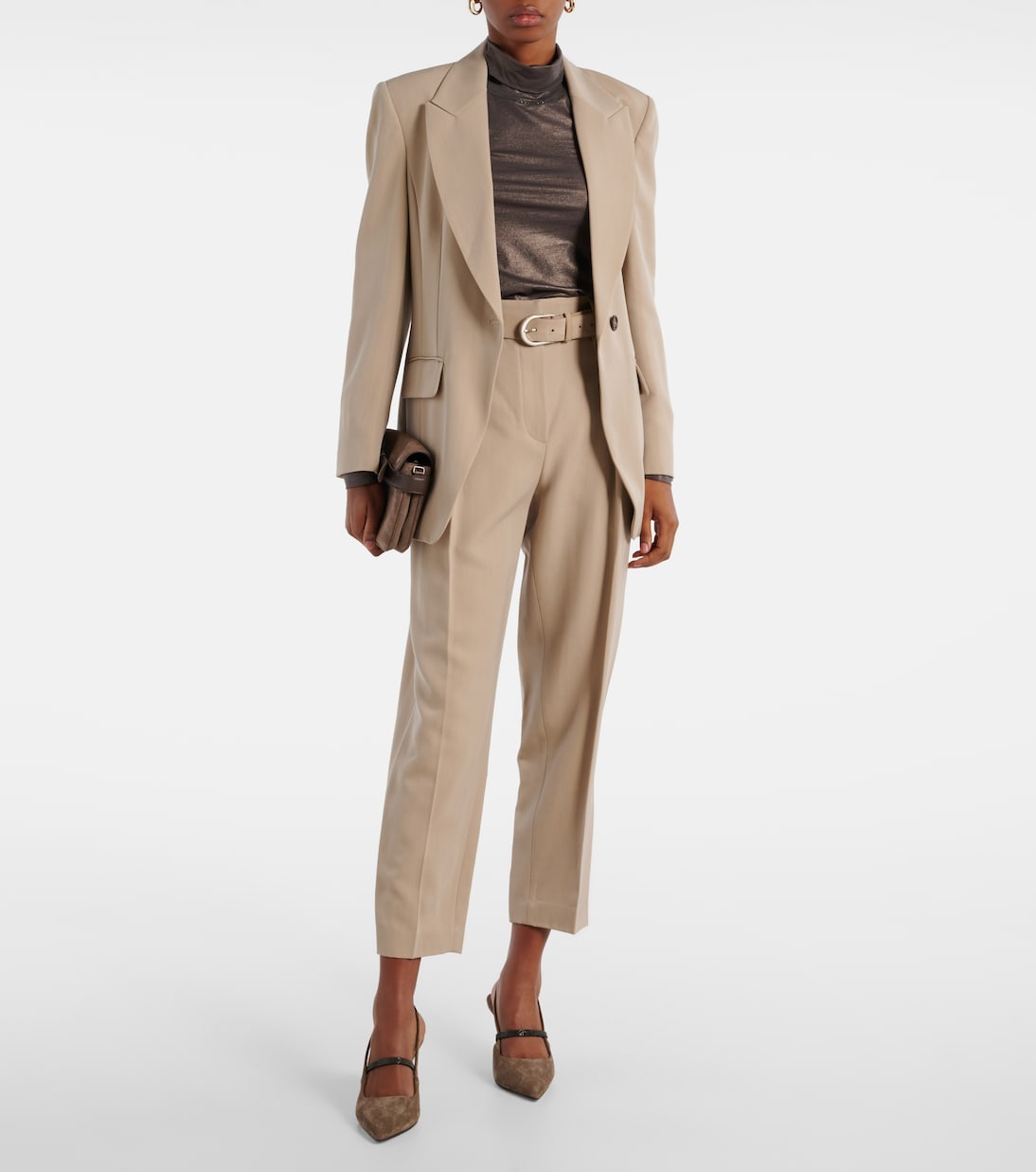 Cotton-blend turtleneck sweater | Brunello Cucinelli