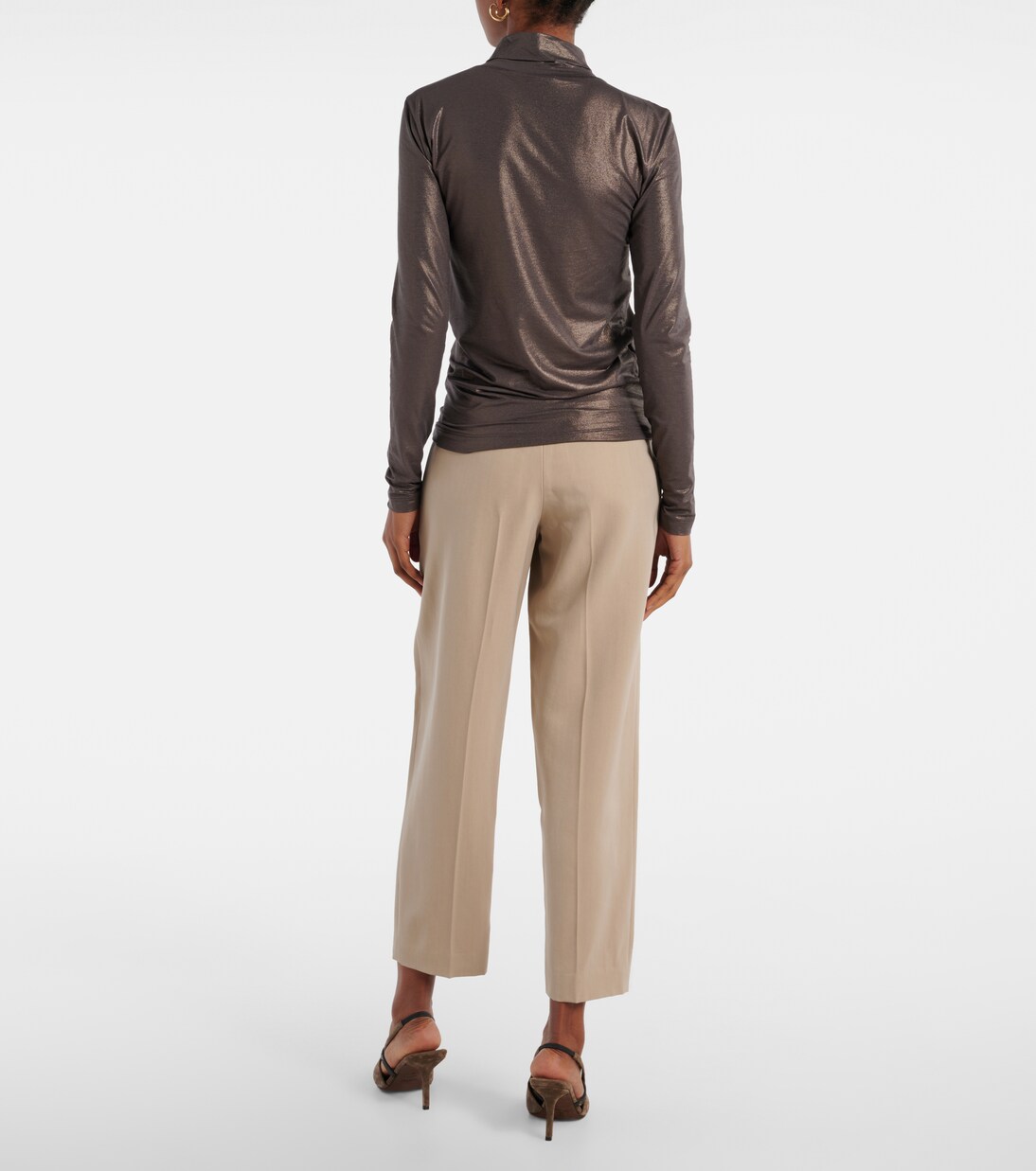 Cotton-blend turtleneck sweater | Brunello Cucinelli