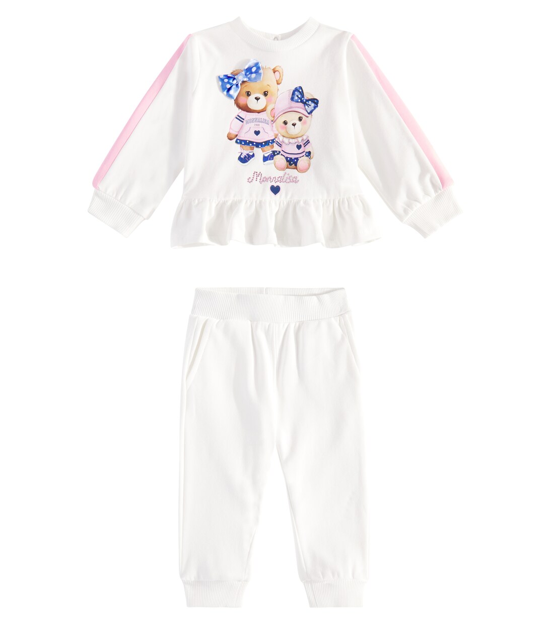 Baby cotton-blend fleece tracksuit | Monnalisa