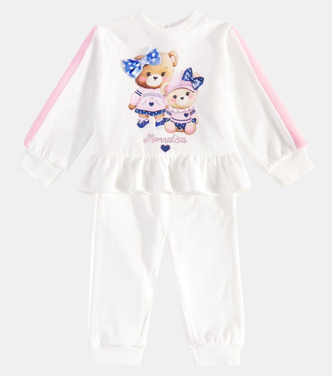 Baby cotton-blend fleece tracksuit | Monnalisa