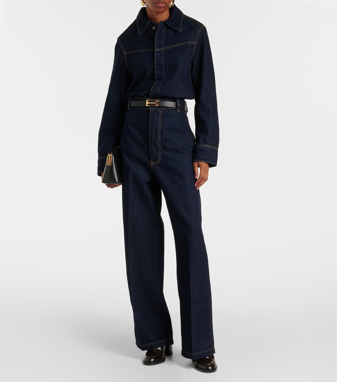 Loafer-Pumps B Buckle aus Leder | Victoria Beckham